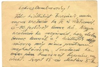 Szentiványi Lajos festőművész 1945 szeptemberi levelezőlapja Dombrovszkyhoz. Meghívja őt egy csoportos kiállításon való részvételre. Közvetlenül a háború után újraindult a művészeti élet.